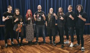David with Eluveitie in Frankfurt, Germany, October 2025