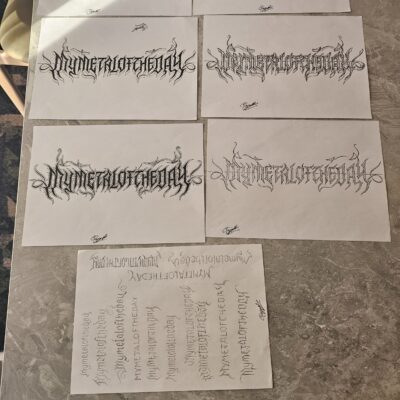 mymetaloftheday logos by Christophe Szpajdel, aka "The Lord of the Logos"