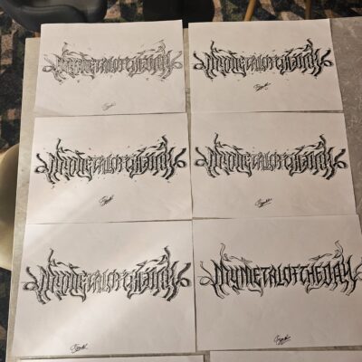 mymetaloftheday logos by Christophe Szpajdel, aka "The Lord of the Logos"