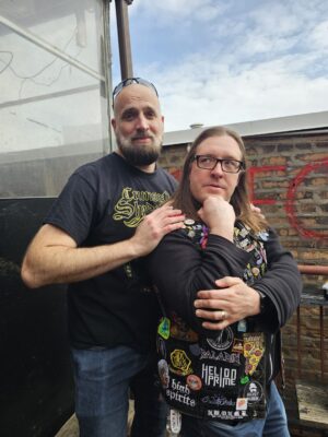David (mymetaloftheday) and Ty Christian (Mad with Power Fest, Lords of the Trident)