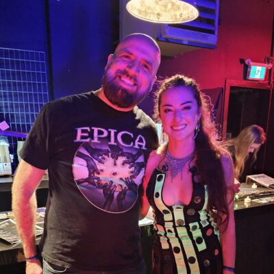 David with Margarita Monet of Edge of Paradise at Hyperspace Metal Festival 2026
